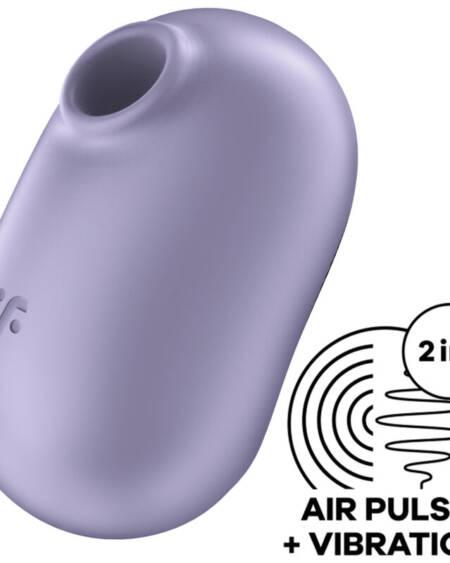 SATISFYER - PRO TO GO 2 DOUBLE AIR PULSE STIMULATOR  VIBRATOR VIOLET