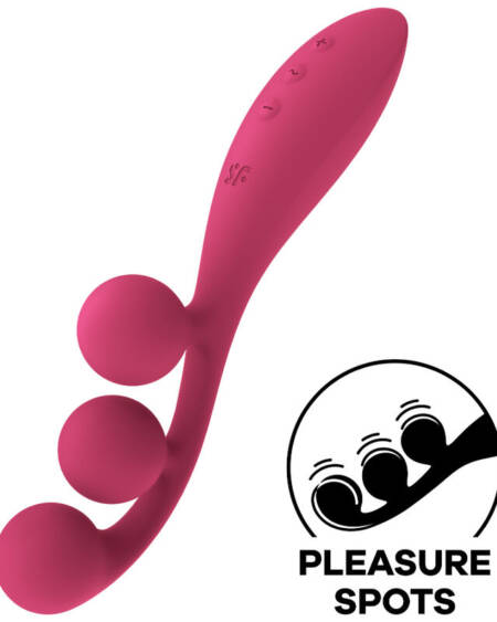 SATISFYER - TRI BALL 1 MULTI VIBRATOR RED