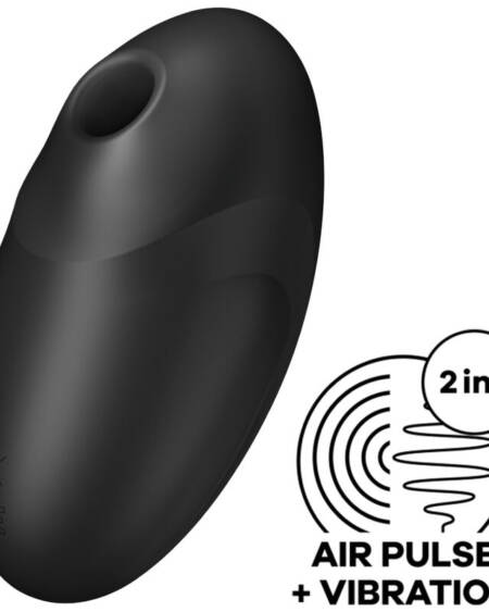 SATISFYER - VULVA LOVER 3 AIR PULSE STIMULATOR  VIBRATOR BLACK