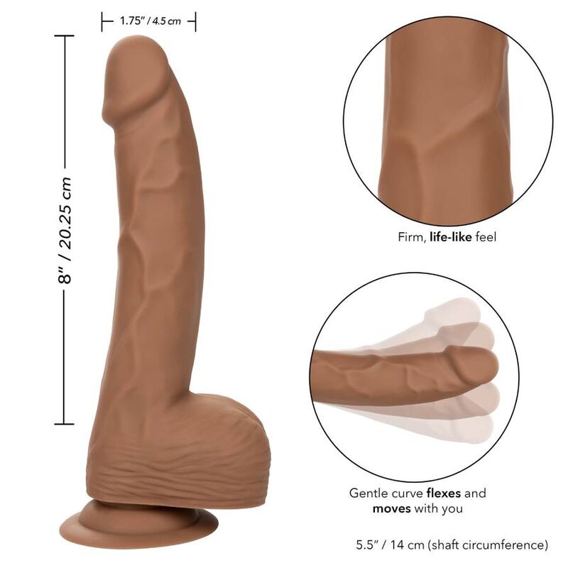 CALEXOTICS - SILICONE STUDS 20.32 CM BROWN - Image 2