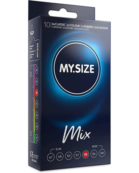 MY SIZE - MIX CONDOMS 60 MM 10 UNITS