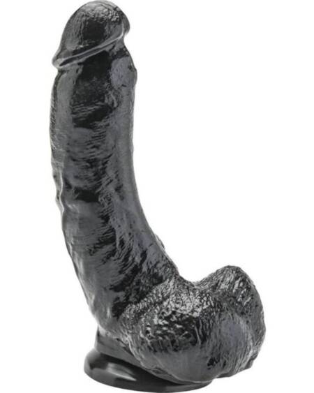 GET REAL - DILDO 20,5 CM WITH BALLS BLACK