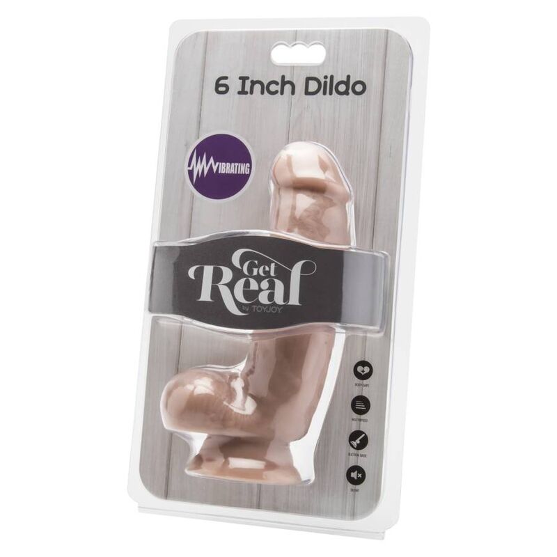 GET REAL - DILDO 12 CM WITH BALLS VIBRATOR SKIN - Image 2