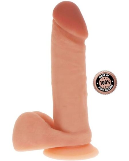 GET REAL - SILICONE DILDO 20,5 CM W BALLS SKIN