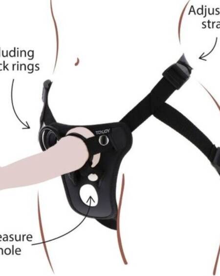GET REAL - STRAP-ON PLEASURE HARNESS BLACK