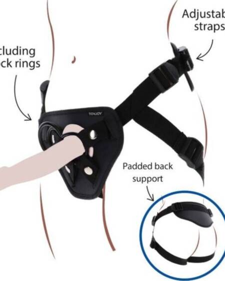 GET REAL - STRAP-ON DELUXE HARNESS BLACK