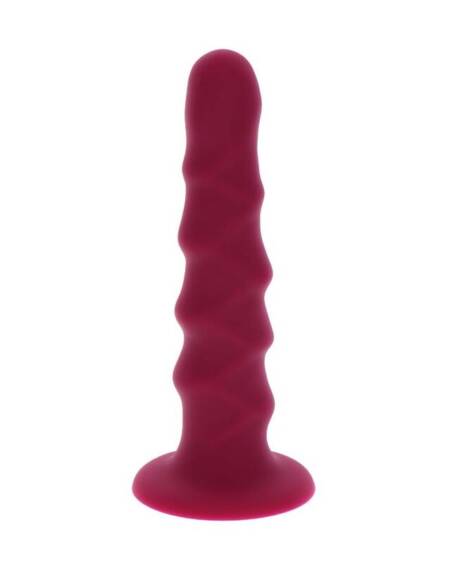 GET REAL - RIBBED DONG 12 CM RED