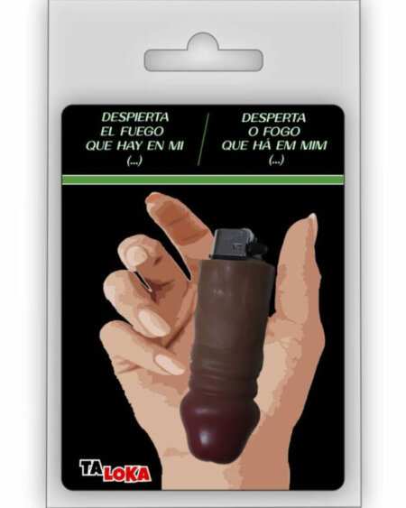TALOKA - FANTASTIC LIGHTER IN THE SHAPE OF A MULATTO COLOR PENIS 100% RECHARGEABLE