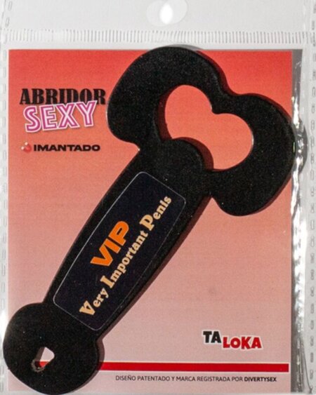 TALOKA - MAGNETIC METAL OPENER VERY IMPORTANT PENIS BLACK
