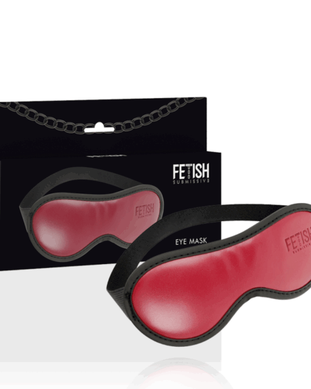 FETISH SUBMISSIVE DARK ROOM - VEGAN LEATHER MASK WITH NEOPRENE LINING
