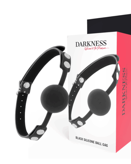 DARKNESS - BLACK SILICONE GAG
