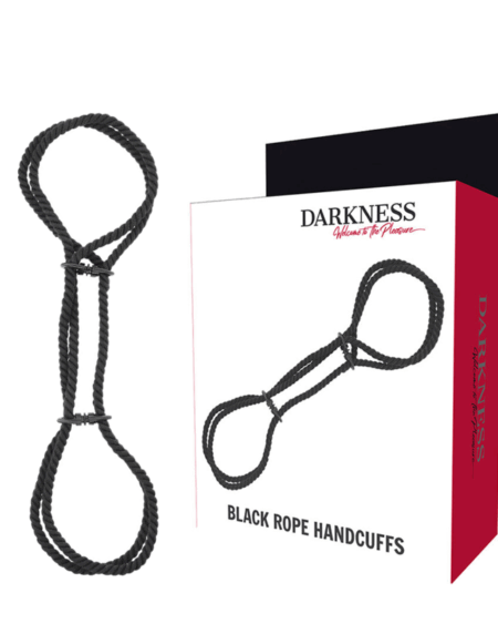 DARKNESS - 100% COTTON ROPE HANDCUFFS OR ANKLE HANDCUFFS