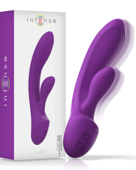 INTENSE - LUIGI RABBIT VIBRATOR LIQUID SILICONE PURPLE