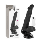 BASECOCK - VIBRADOR REALÍSTICO ARTICULABLE CONTROL REMOTO NATURAL 20 CM -O- 4.5 CM