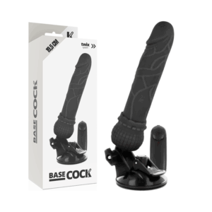 BASECOCK - VIBRADOR REALÍSTICO CONTROL REMOTO NATURAL 19.5 CM -O- 4 CM