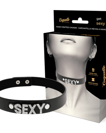 COQUETTE CHIC DESIRE - SEXY VEGAN LEATHER CHOKER