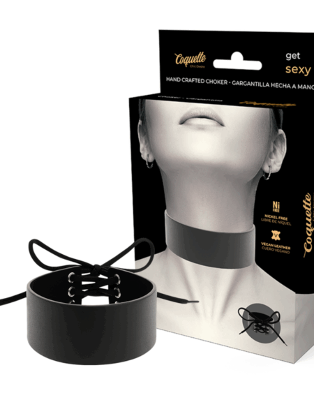 COQUETTE CHIC DESIRE - VEGAN LEATHER CHOKER