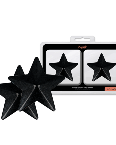 COQUETTE CHIC DESIRE - NIPPLE COVERS BLACK STARS