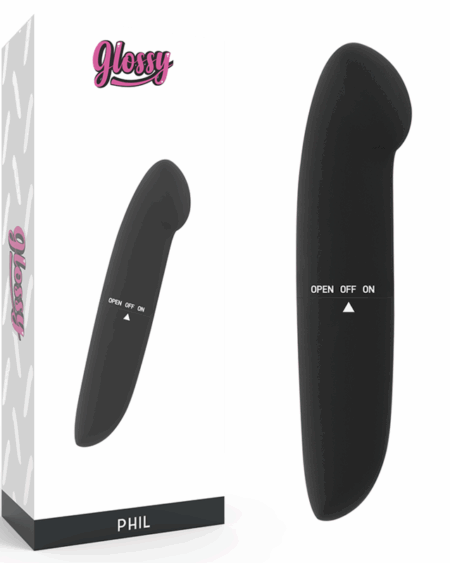 GLOSSY - PHIL VIBRATOR BLACK