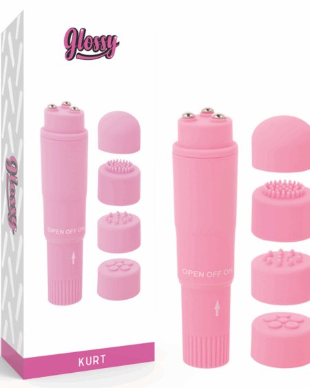 GLOSSY - KURT POCKET MASSAGER PINK