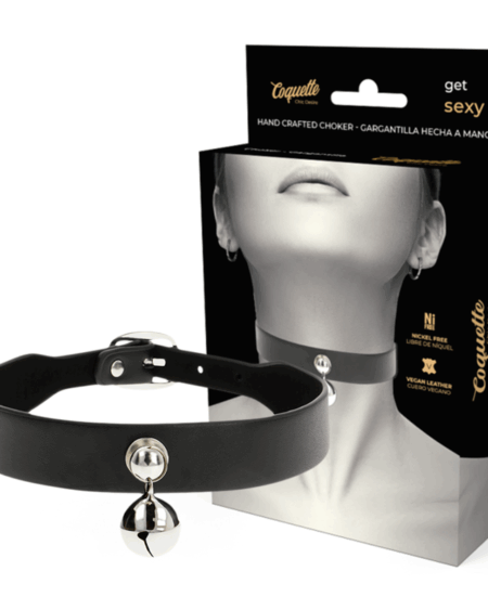 COQUETTE CHIC DESIRE - VEGAN LEATHER NECKLACE WOMAN RATTLE ACCESSORY