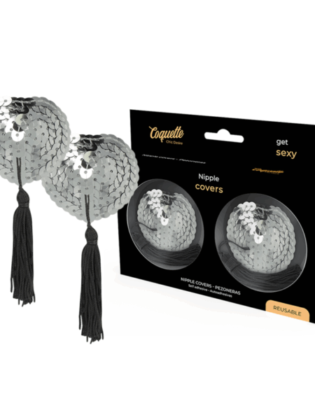 COQUETTE CHIC DESIRE - NIPPLE COVERS SILVER