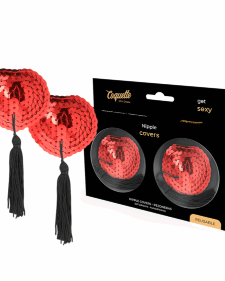 COQUETTE CHIC DESIRE - NIPPLE COVERS RED