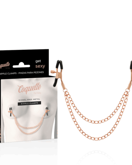 COQUETTE CHIC DESIRE - FANTASY METAL NIPPLE CLIPS WITH CHAIN