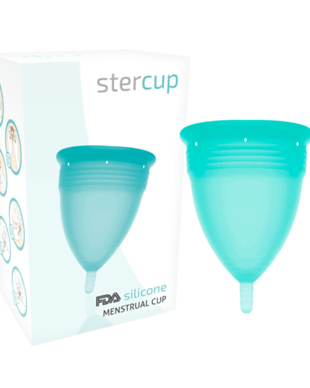 STERCUP - FDA SILICONE MENSTRUAL CUP AQUAMARINE - SIZE L