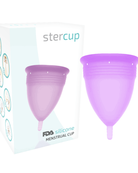 STERCUP - FDA SILICONE MENSTRUAL CUP VIOLET - SIZE L