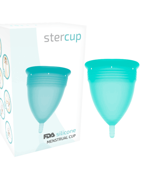STERCUP - FDA SILICONE MENSTRUAL CUP AQUAMARINE - SIZE S