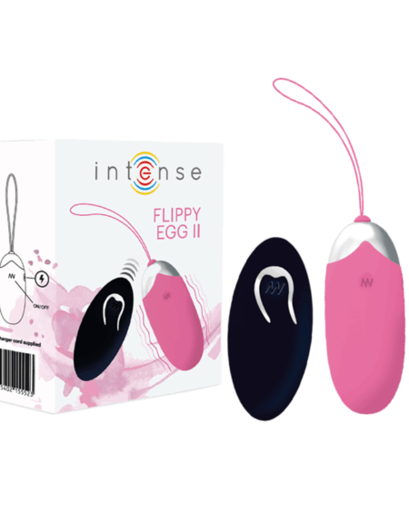 INTENSE - FLIPPY II VIBRATING EGG WITH REMOTE CONTROL PINK
