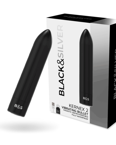 BLACKSILVER - KERNEX 2 BLACK VIBRATING MAGNETIC BULLET