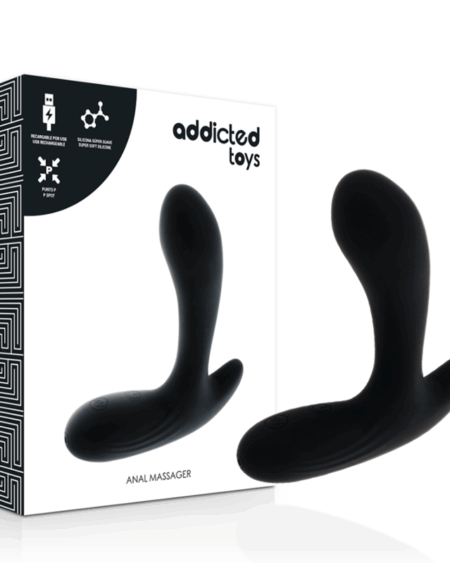 ADDICTED TOYS - ANAL MASSAGER BLACK VIBRATION