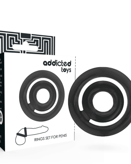 ADDICTED TOYS - POTENZ- C-RING PENIS BLACK
