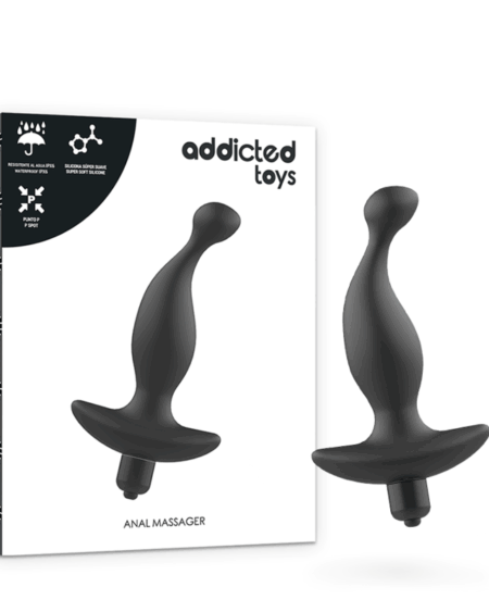 ADDICTED TOYS - ANAL MASSAGER WITH BLACK VIBRATIONMODEL 1