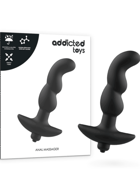 ADDICTED TOYS - ANAL MASSAGER WITH BLACK VIBRATION MODEL 2