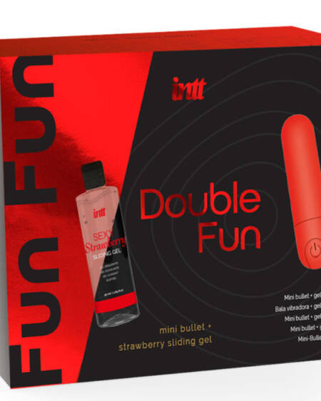 INTT RELEASES - DOUBLE FUN KIT WITH VIBRATING BULLET AND STRAWBERRY MASSAGE GEL