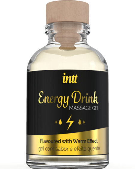 INTT MASSAGE  ORAL SEX - MASSAGE GEL WITH FLAVORED ENERGY CA DRINK AND HEATING EFFECT