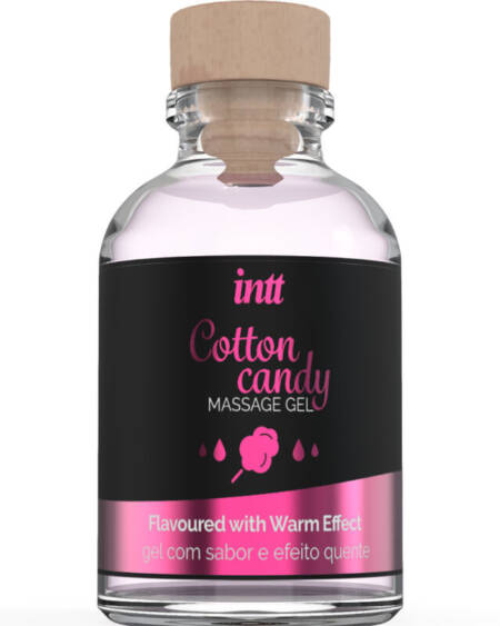 INTT MASSAGE  ORAL SEX - MASSAGE GEL WITH COTTON CANDY FLAVOR AND HEATING EFFECT