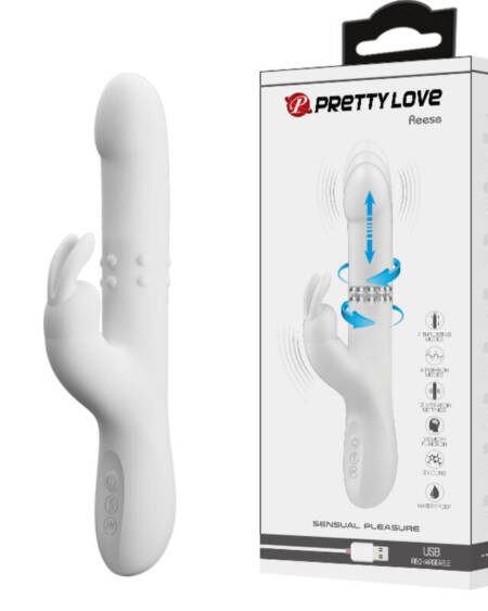 PRETTY LOVE - REESE VIBRATOR WITH SILVER ROTATION