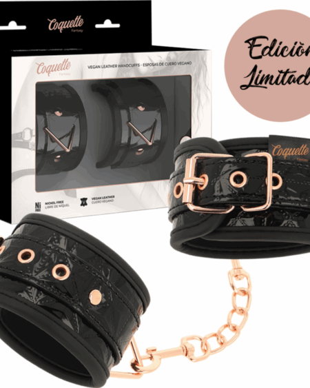 COQUETTE CHIC DESIRE - BLACK EDITION PREMIUM HANDCUFFS WITH NEOPRENE LINING