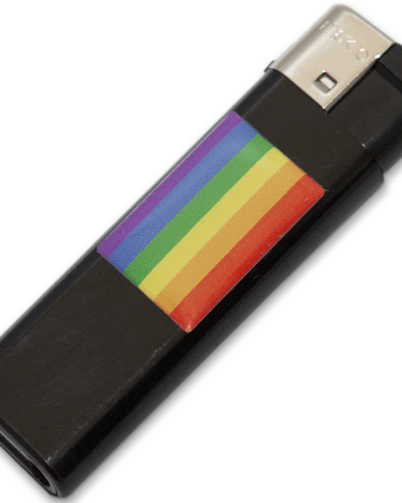 PRIDE - LIGHTER BLACK WITH LGBT FLAG