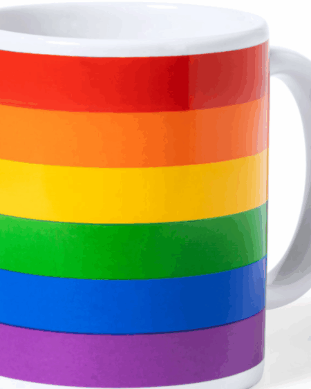 PRIDE - LGBT FLAG CUP IN INDIVIDUAL BOX KRAFT /en/pt/en/fr/it/