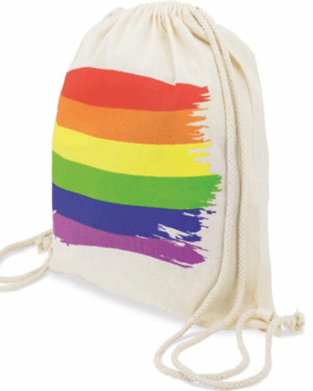 PRIDE - COTTON LGBT FLAG BACKPACK