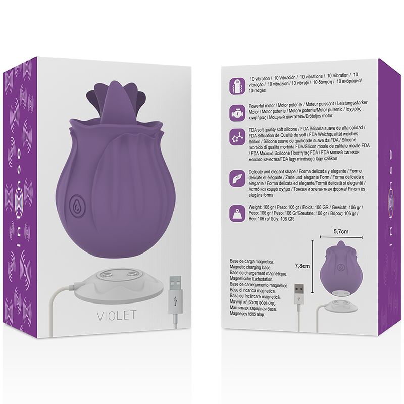 INTENSE - VIOLET CL TORIS STIMULATOR 10 VIBRATIONS LILAC - Image 5