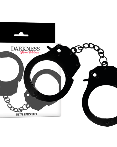 DARKNESS - METAL HANDCUFFS FOR BLACK HANDS
