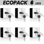 ECOPACK 6 UNITS - INTENSE FRY TRANSPARENT VIBRATOR RING