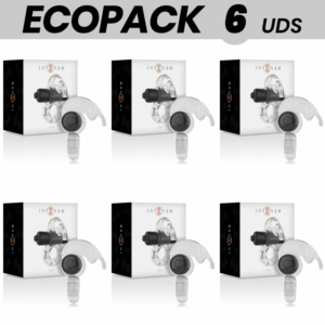 ECOPACK 6 UNITS - INTENSE FRY TRANSPARENT VIBRATOR RING