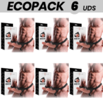 ECOPACK 6 UNITS - INTENSE HOLLOW HARNESS WITH DILDO 16 X 3 CM